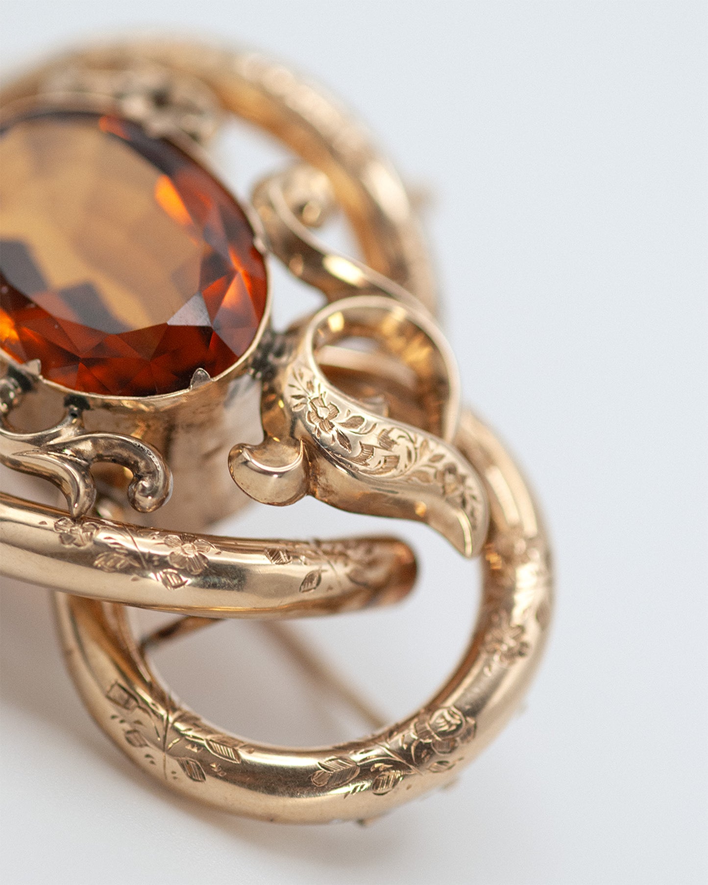Victorian Citrine Brooch