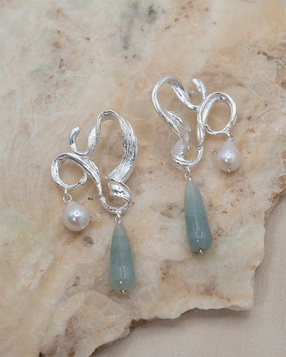 Oracle Earrings in Silver