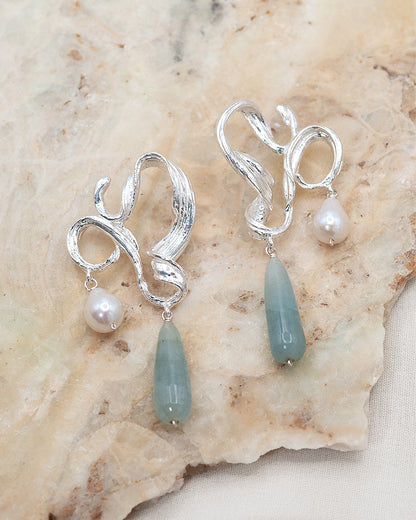 Oracle Earrings in Silver