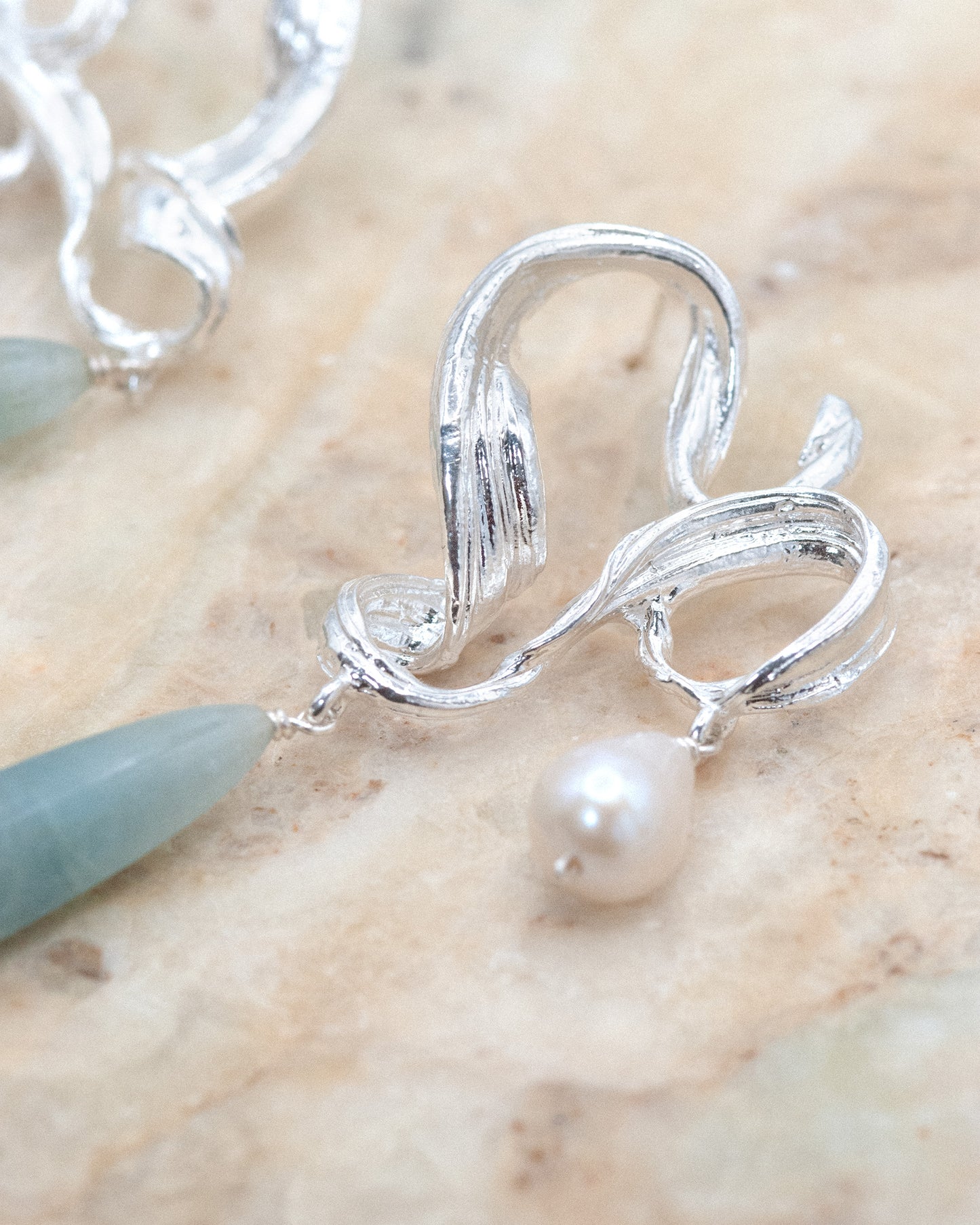 Oracle Earrings in Silver