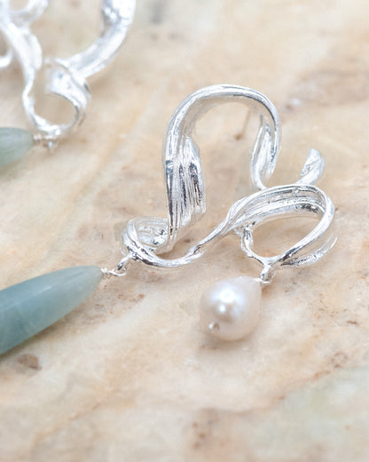 Oracle Earrings in Silver
