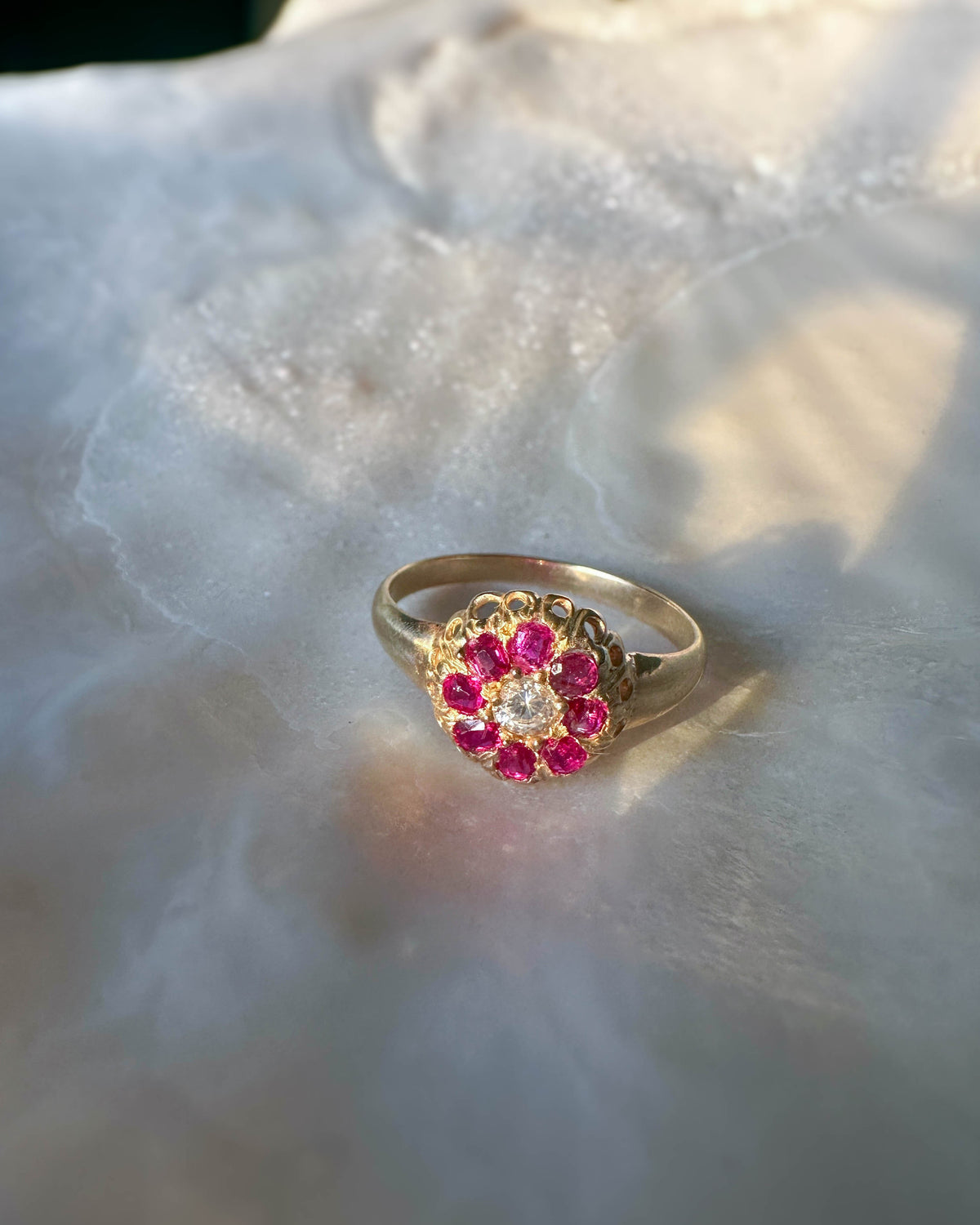 Antique Ruby and Diamond Ring