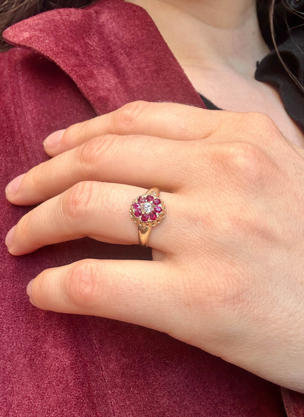 Antique Ruby and Diamond Ring