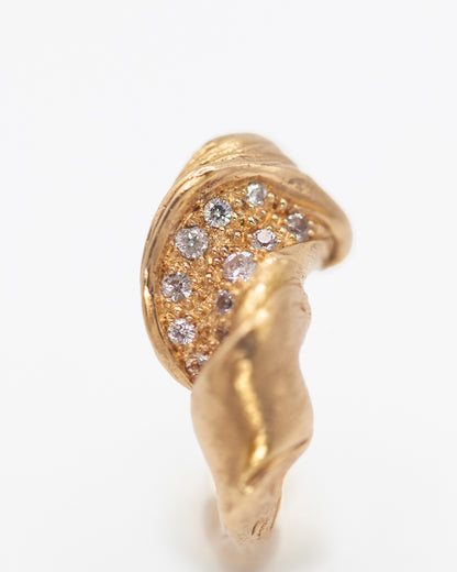 Twilight Spiral Ring - Pave